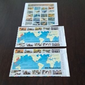1945 Victory at Last Stamp/ American Aircraft  Collection